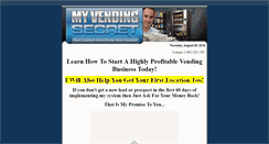 Desktop Screenshot of myvendingsecret.com